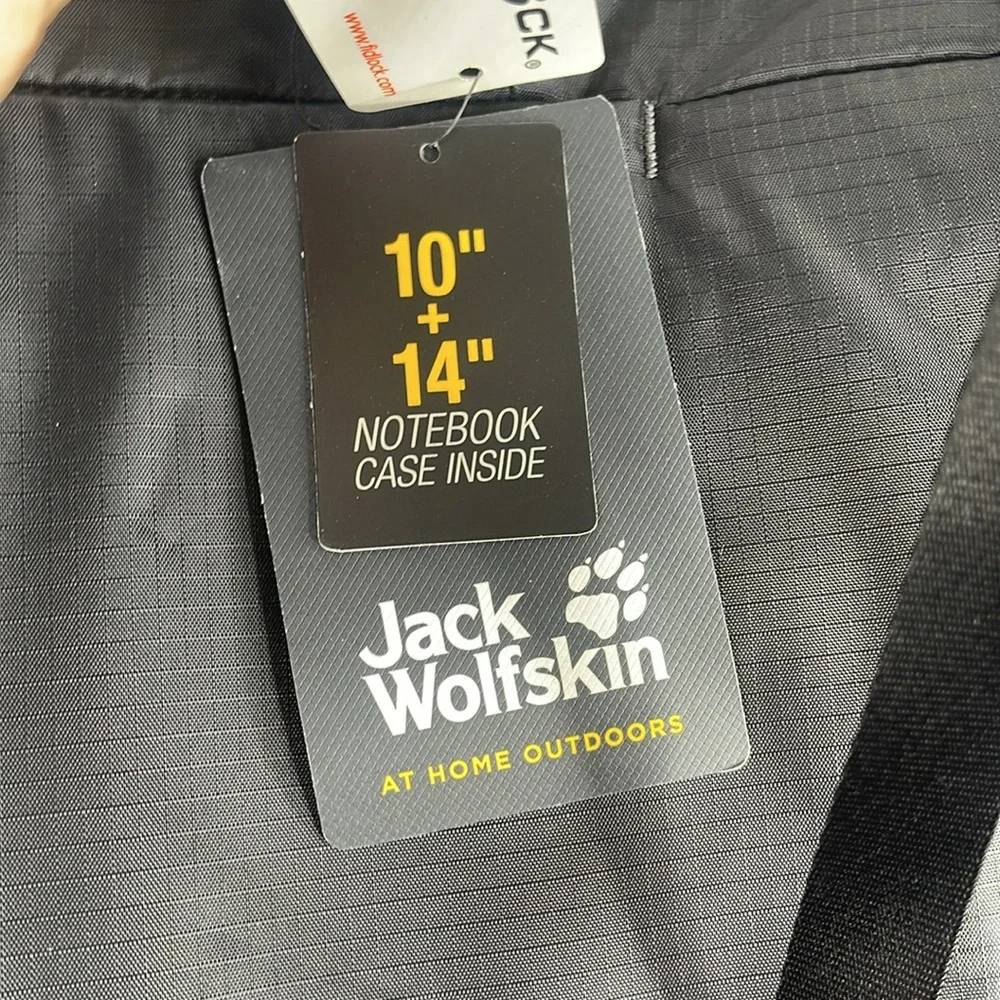 Jack Wolfskin Wool Tech Messenger Bag Laptop Crossbody School Work NWT